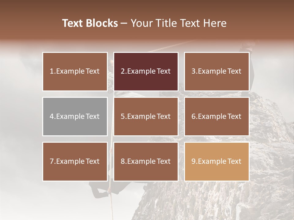 Concept Perspective Mountain PowerPoint Template