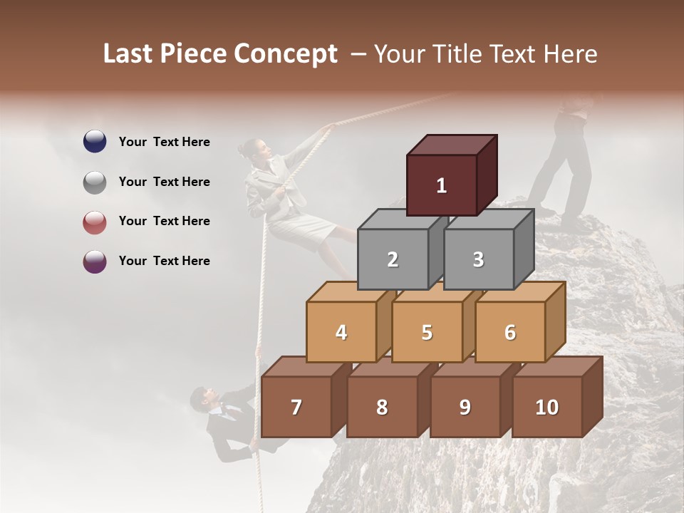 Concept Perspective Mountain PowerPoint Template