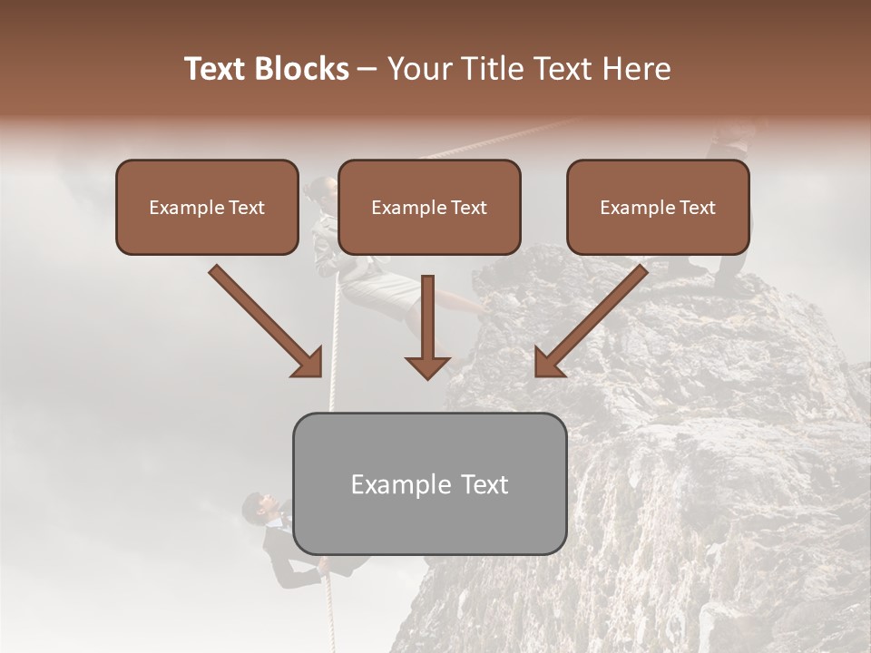 Concept Perspective Mountain PowerPoint Template