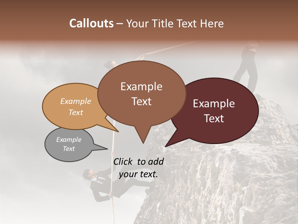 Concept Perspective Mountain PowerPoint Template