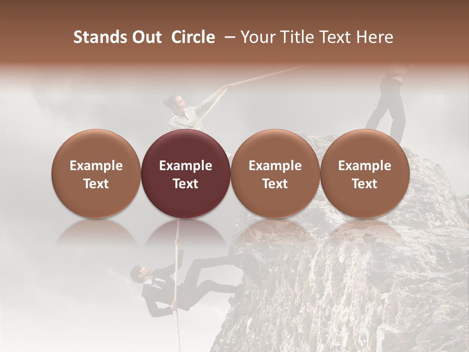 Concept Perspective Mountain PowerPoint Template