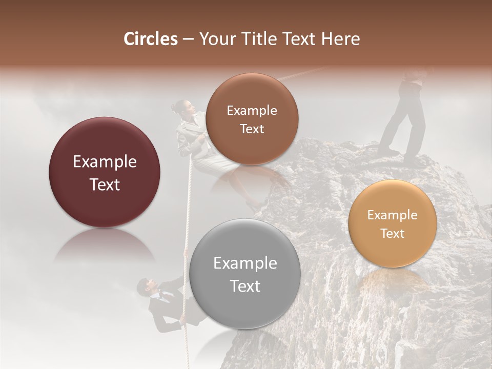 Concept Perspective Mountain PowerPoint Template