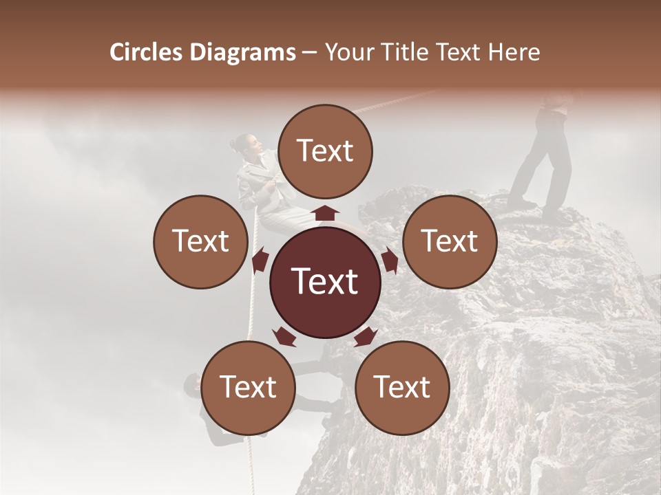 Concept Perspective Mountain PowerPoint Template