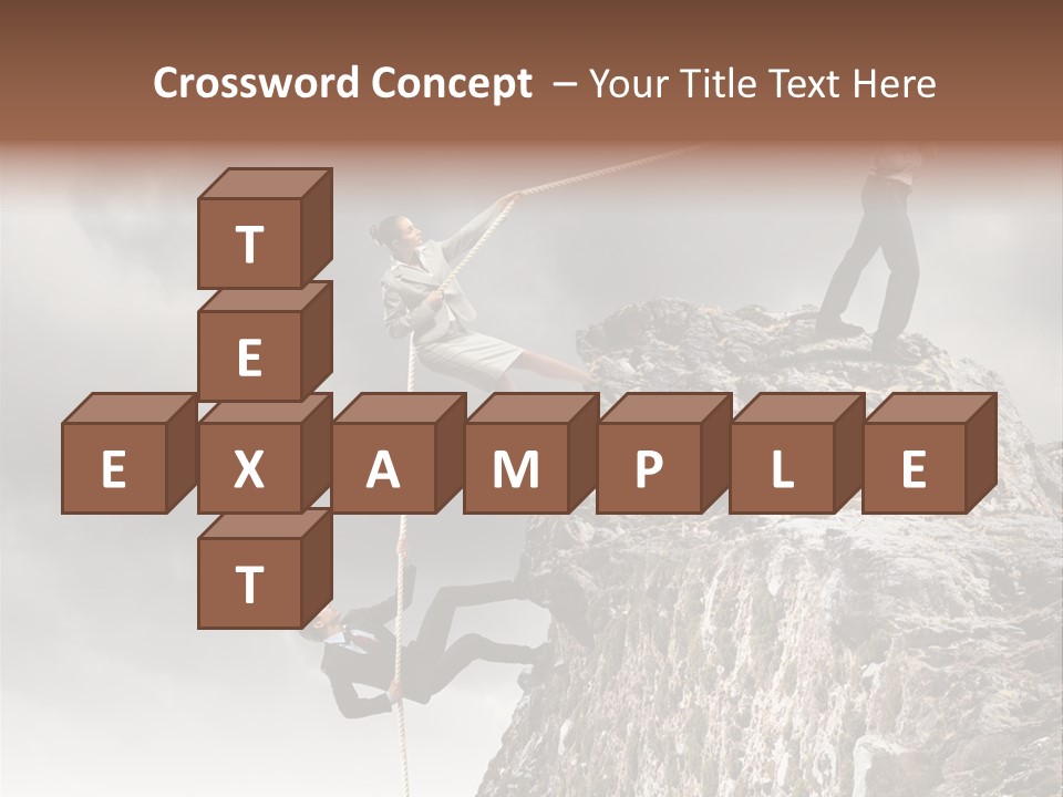 Concept Perspective Mountain PowerPoint Template