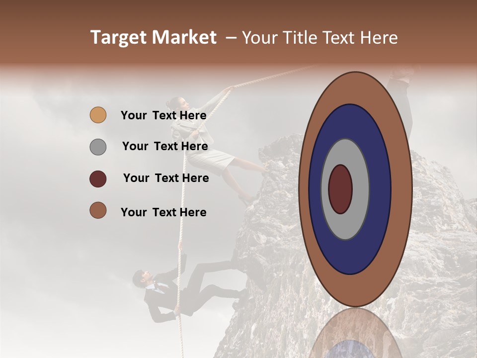 Concept Perspective Mountain PowerPoint Template