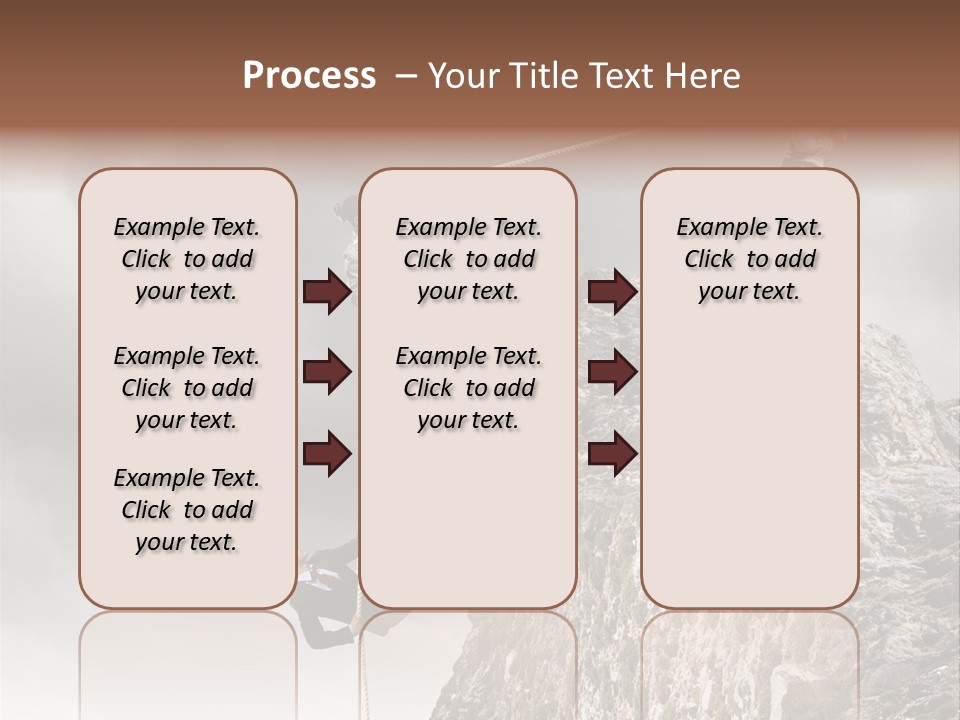 Concept Perspective Mountain PowerPoint Template