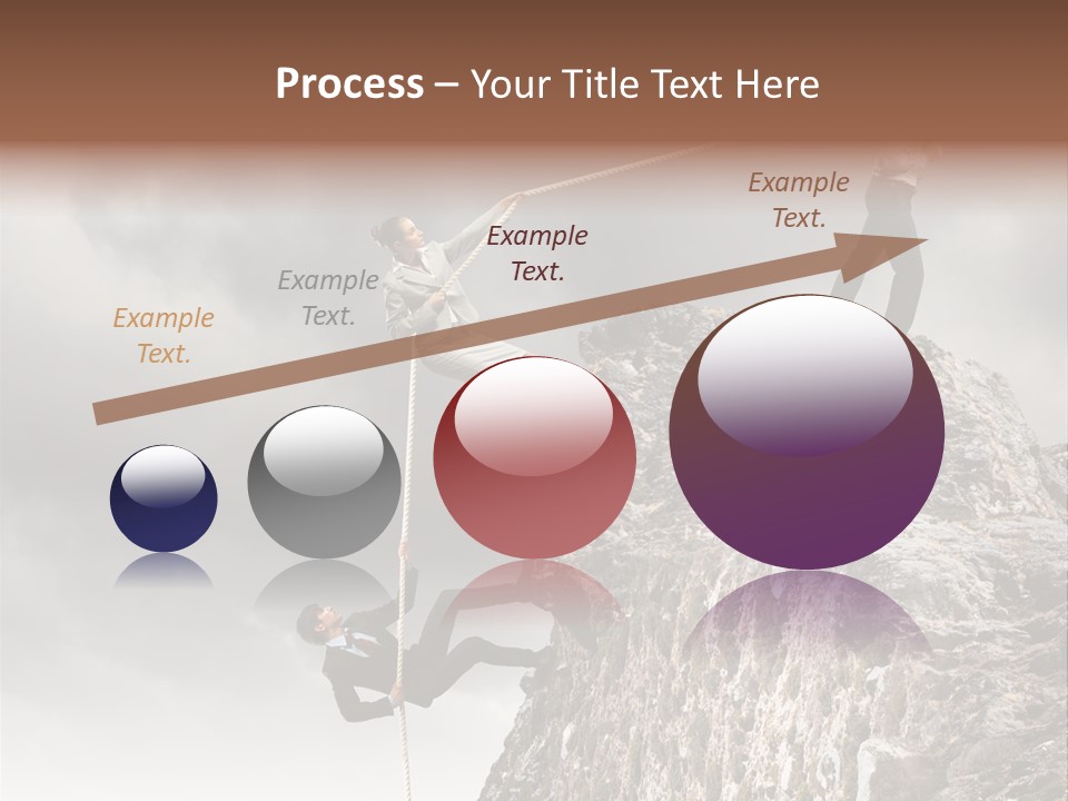 Concept Perspective Mountain PowerPoint Template