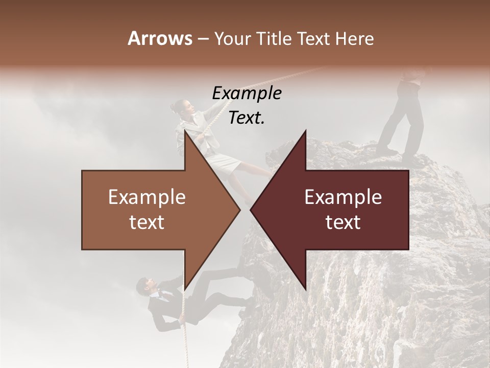 Concept Perspective Mountain PowerPoint Template