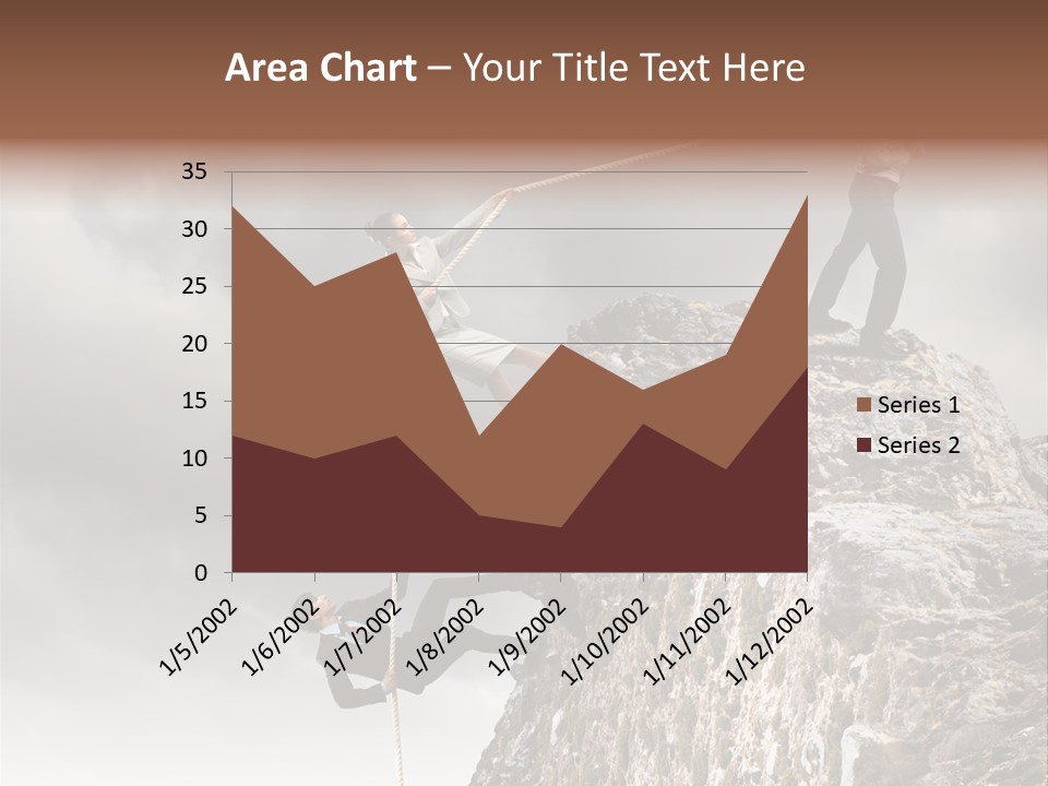 Concept Perspective Mountain PowerPoint Template