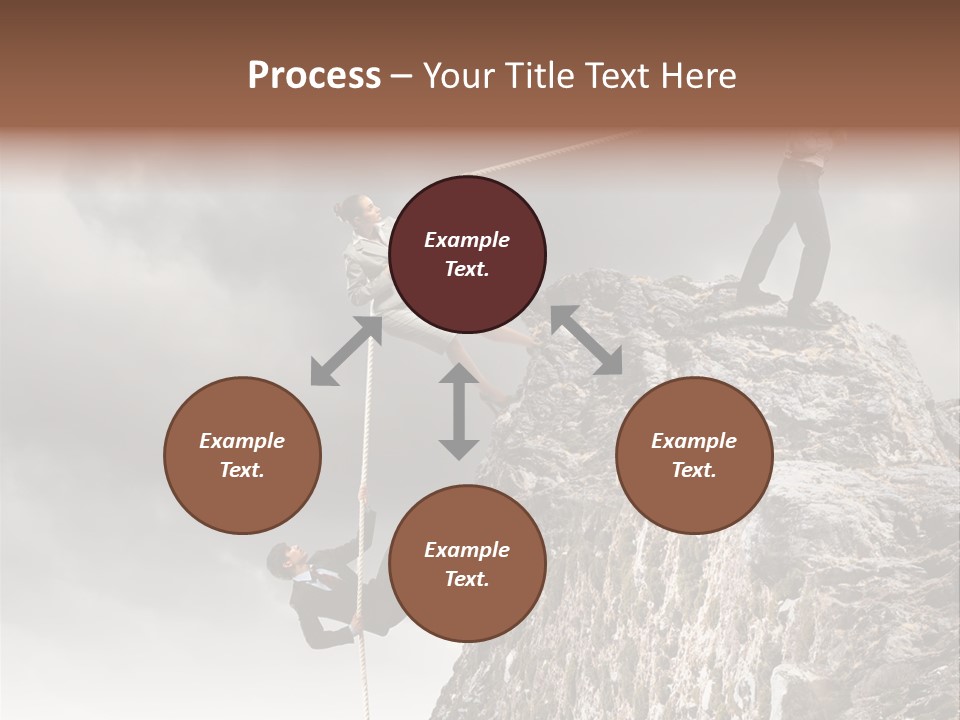 Concept Perspective Mountain PowerPoint Template