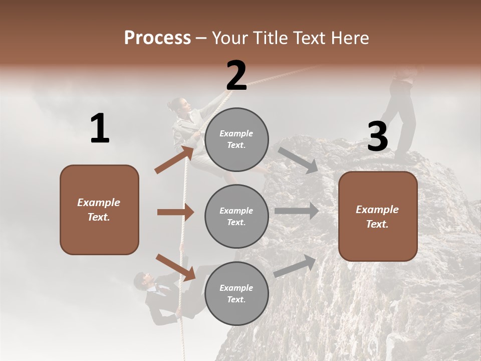 Concept Perspective Mountain PowerPoint Template