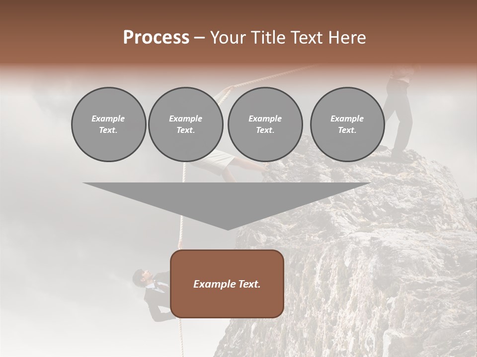 Concept Perspective Mountain PowerPoint Template