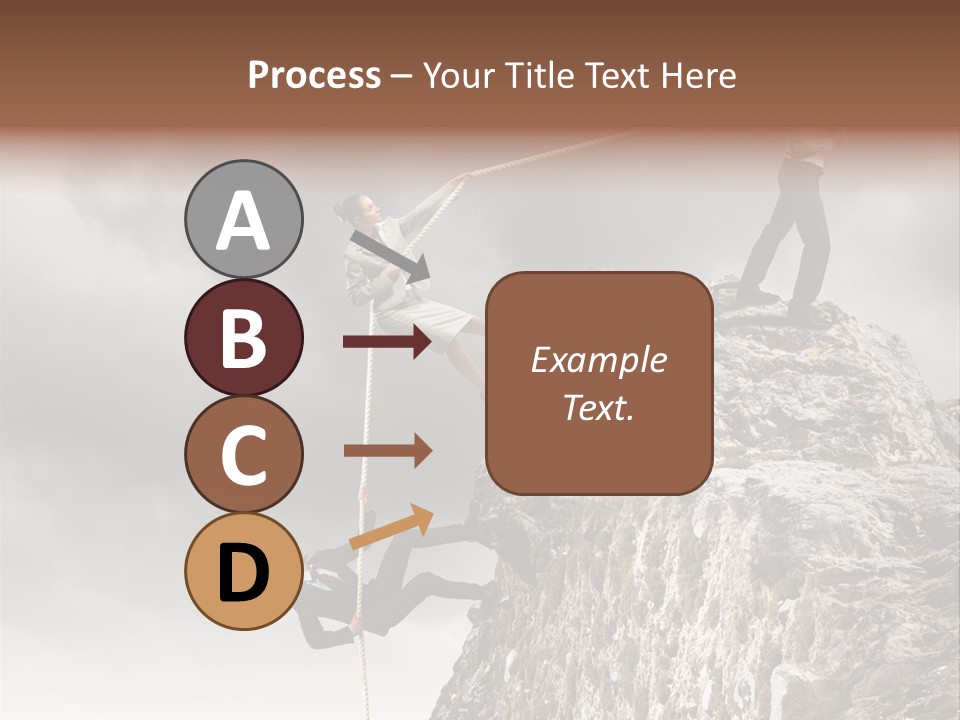 Concept Perspective Mountain PowerPoint Template