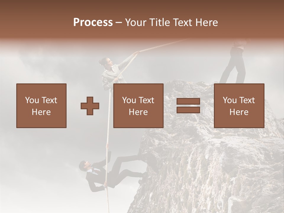Concept Perspective Mountain PowerPoint Template