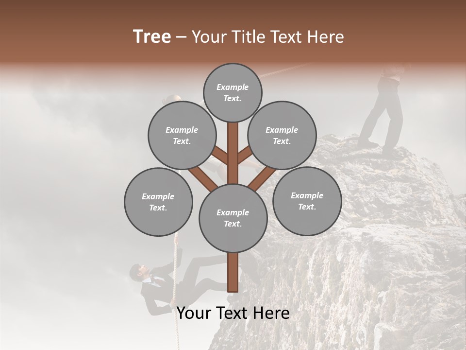 Concept Perspective Mountain PowerPoint Template