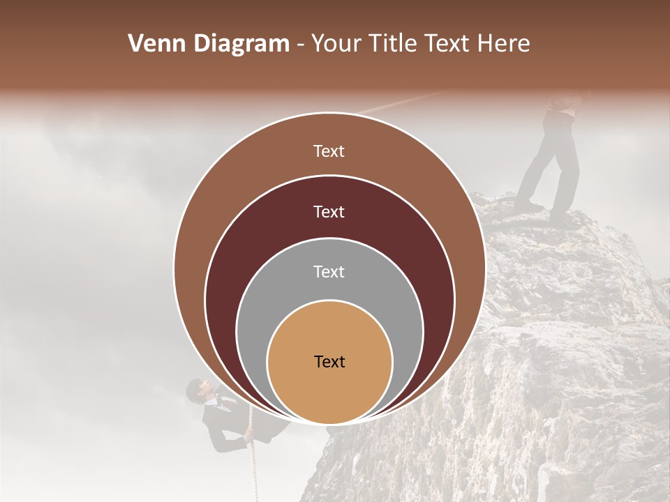 Concept Perspective Mountain PowerPoint Template