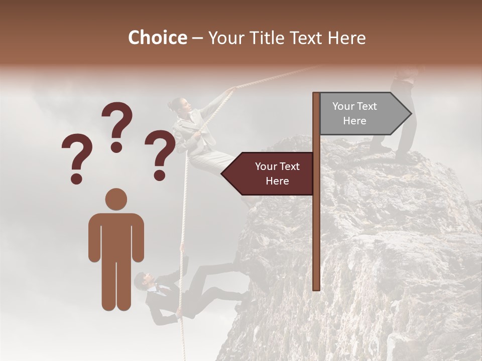 Concept Perspective Mountain PowerPoint Template