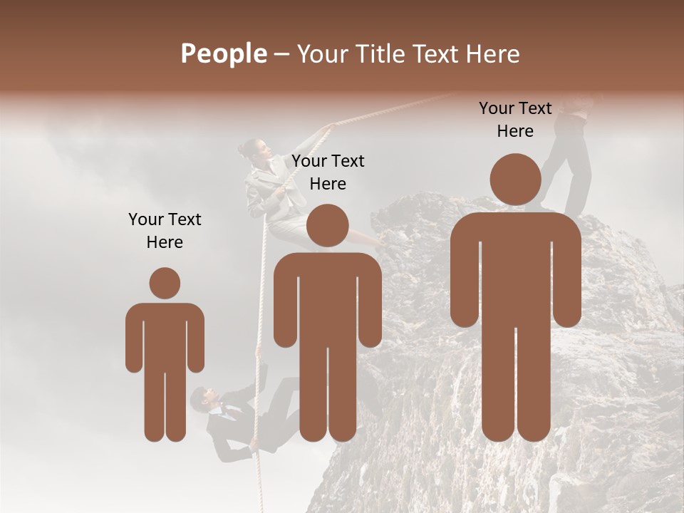 Concept Perspective Mountain PowerPoint Template