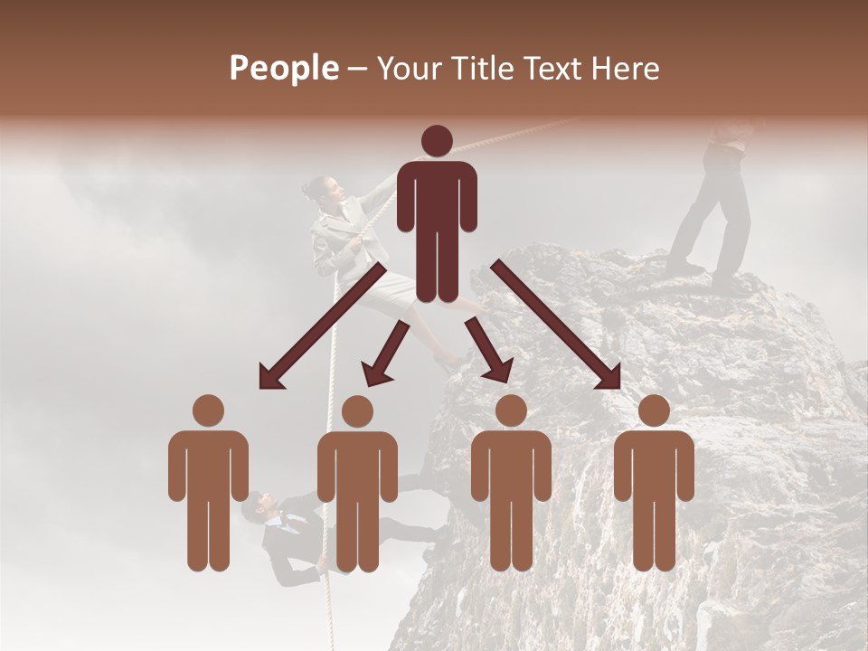 Concept Perspective Mountain PowerPoint Template