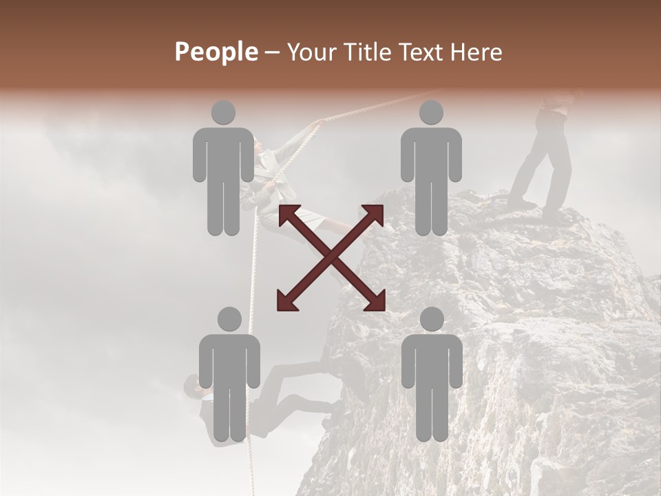 Concept Perspective Mountain PowerPoint Template
