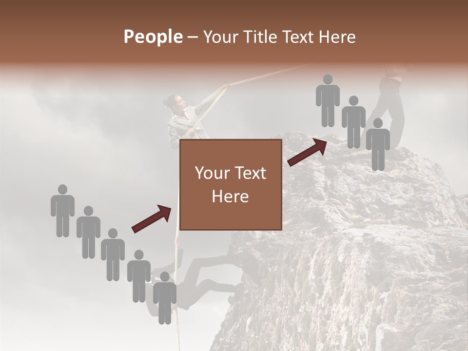 Concept Perspective Mountain PowerPoint Template