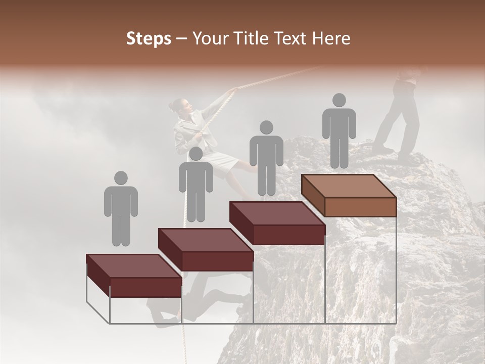 Concept Perspective Mountain PowerPoint Template