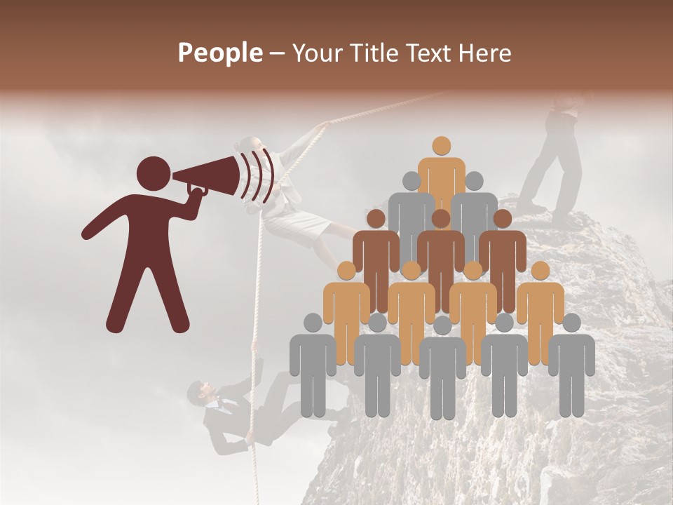 Concept Perspective Mountain PowerPoint Template