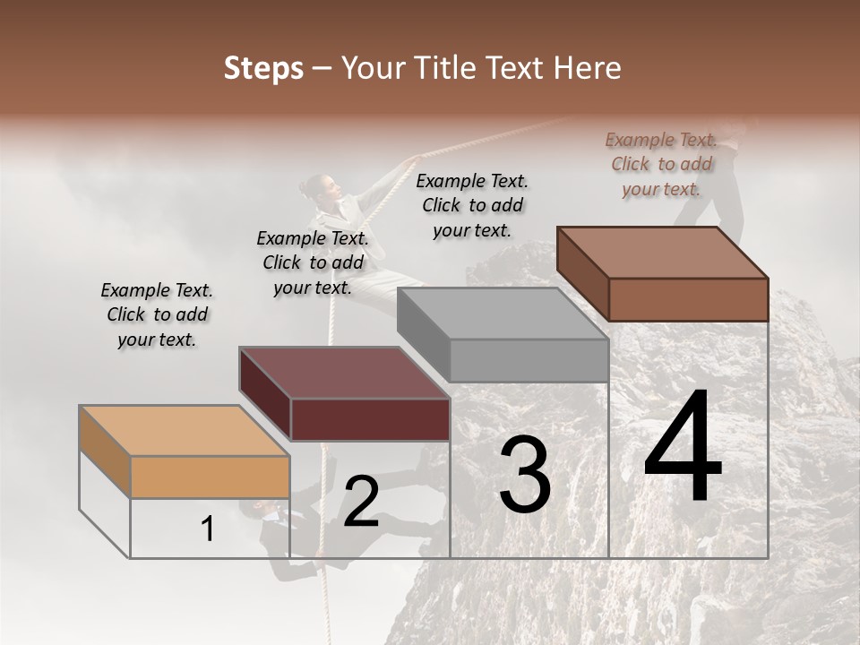 Concept Perspective Mountain PowerPoint Template