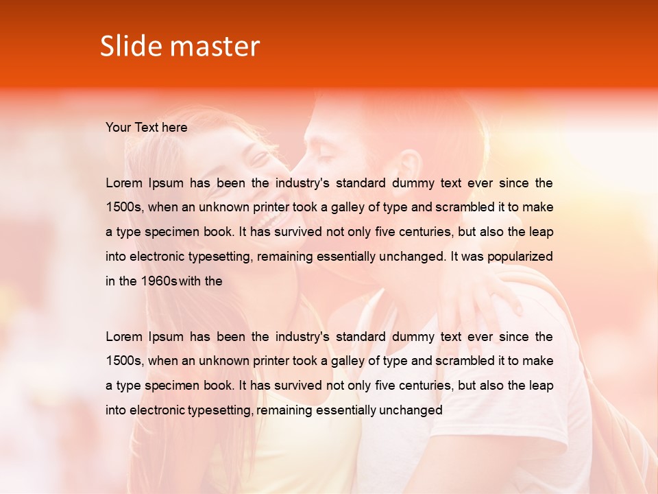 Boyfriend Mixed Race Date PowerPoint Template