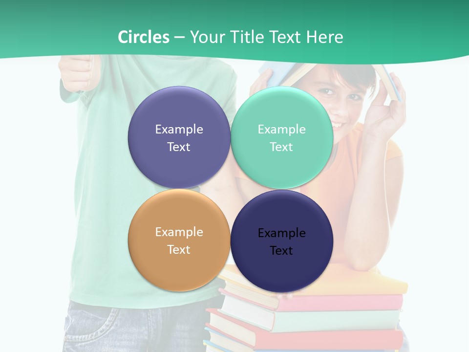 Beauty White Teen PowerPoint Template