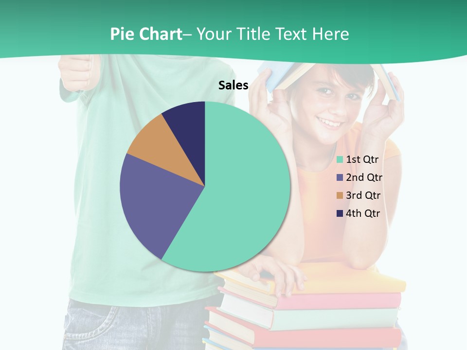 Beauty White Teen PowerPoint Template