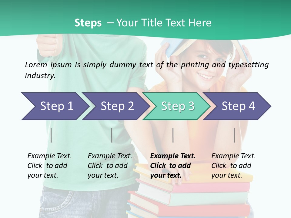 Beauty White Teen PowerPoint Template