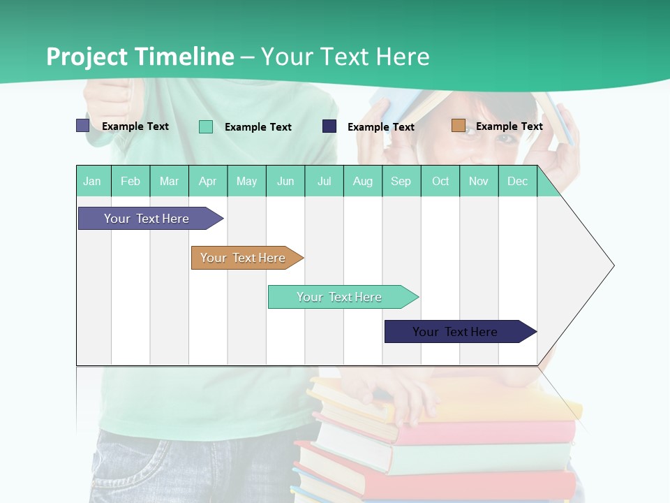 Beauty White Teen PowerPoint Template