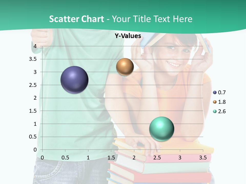 Beauty White Teen PowerPoint Template