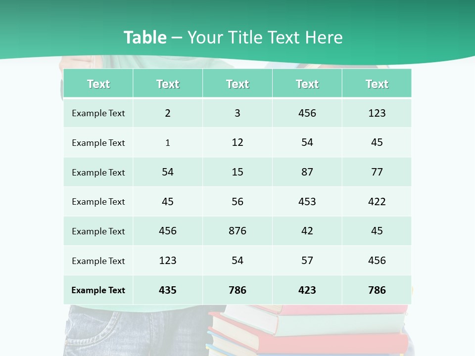 Beauty White Teen PowerPoint Template