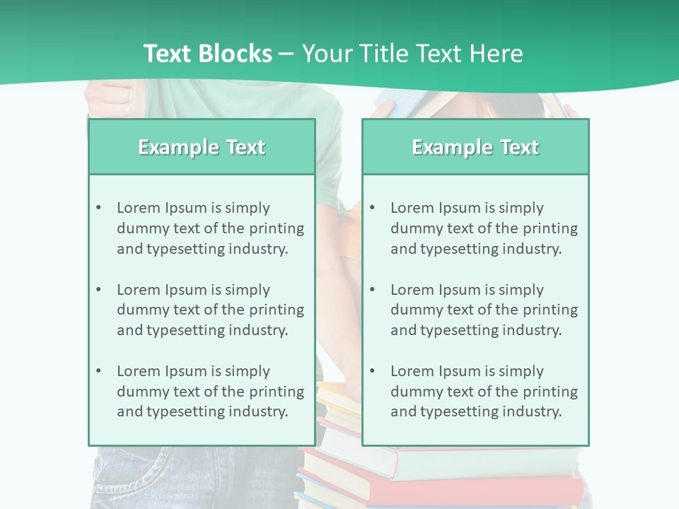 Beauty White Teen PowerPoint Template