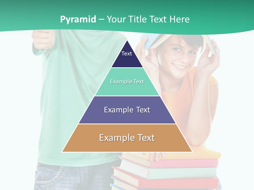 Beauty White Teen PowerPoint Template