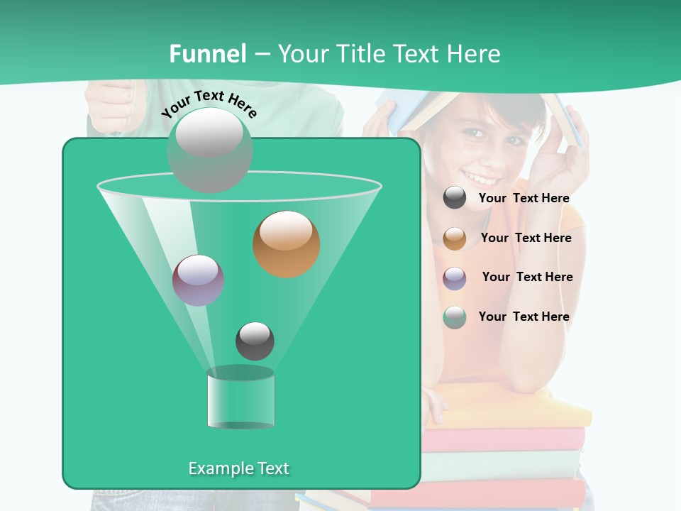 Beauty White Teen PowerPoint Template