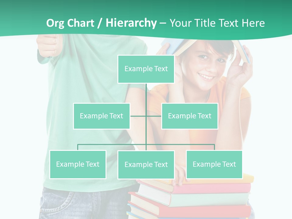 Beauty White Teen PowerPoint Template