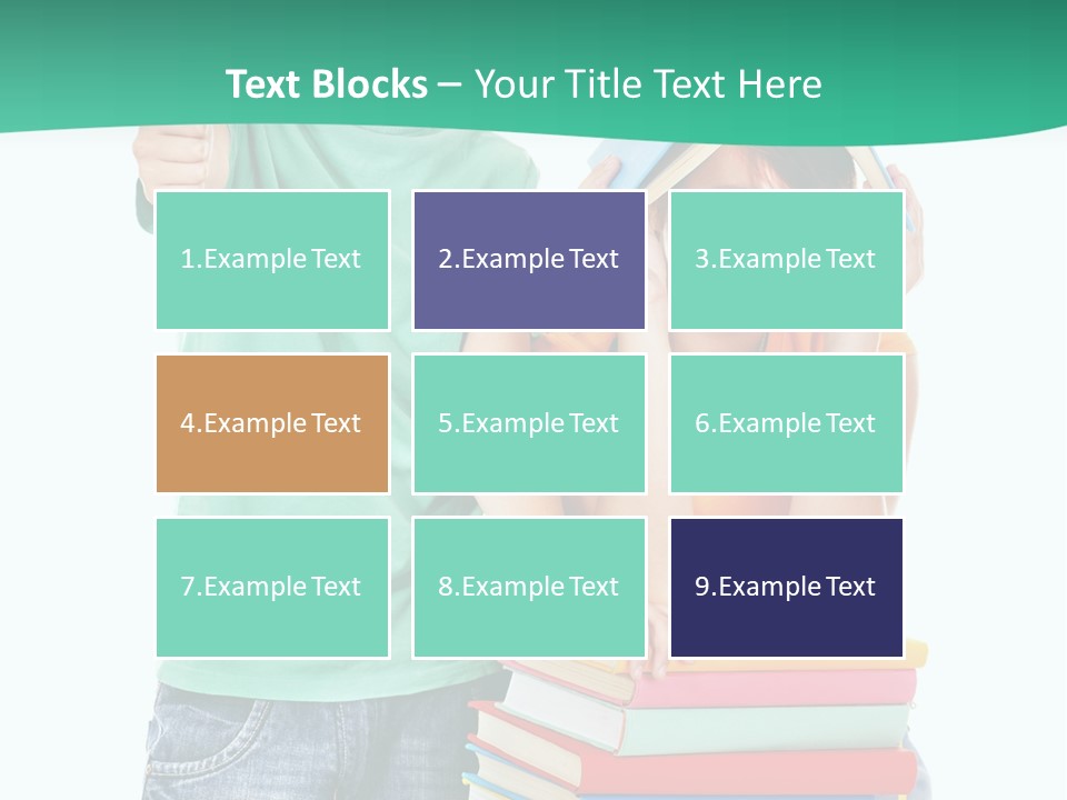 Beauty White Teen PowerPoint Template