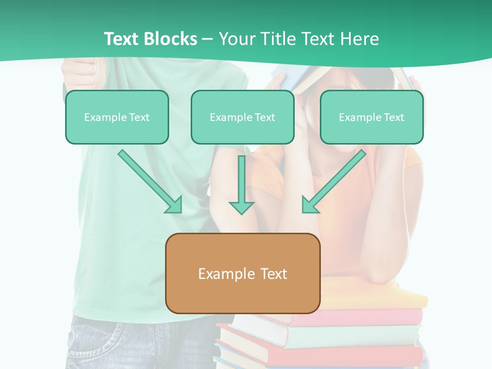 Beauty White Teen PowerPoint Template