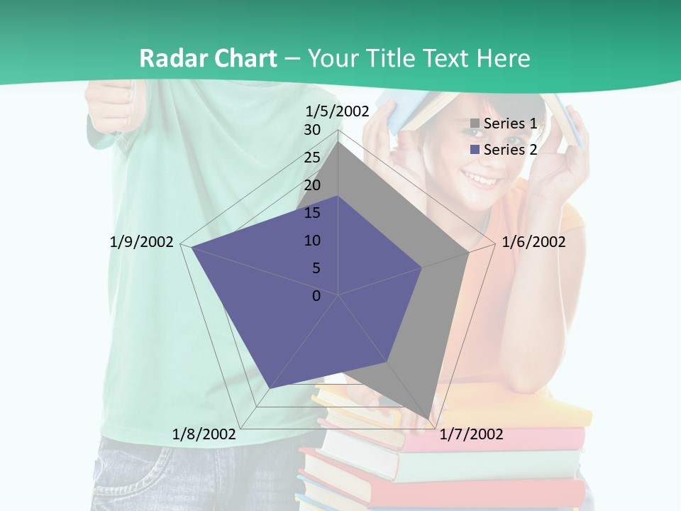 Beauty White Teen PowerPoint Template