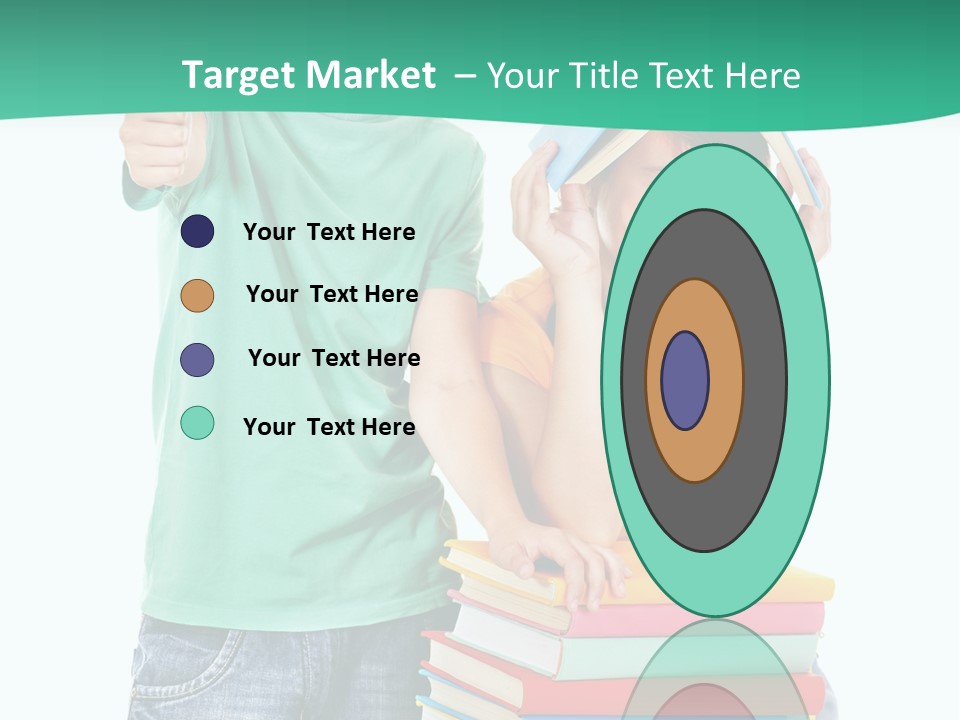 Beauty White Teen PowerPoint Template