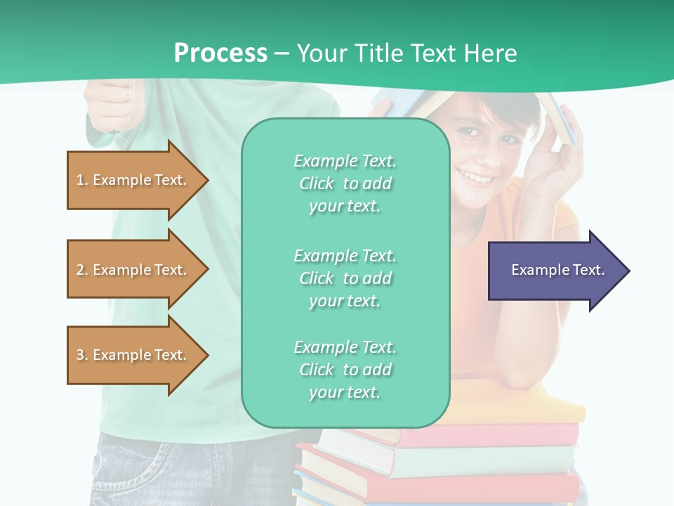 Beauty White Teen PowerPoint Template