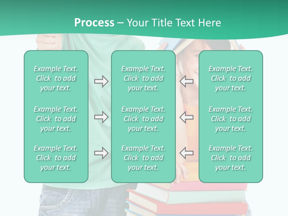 Beauty White Teen PowerPoint Template