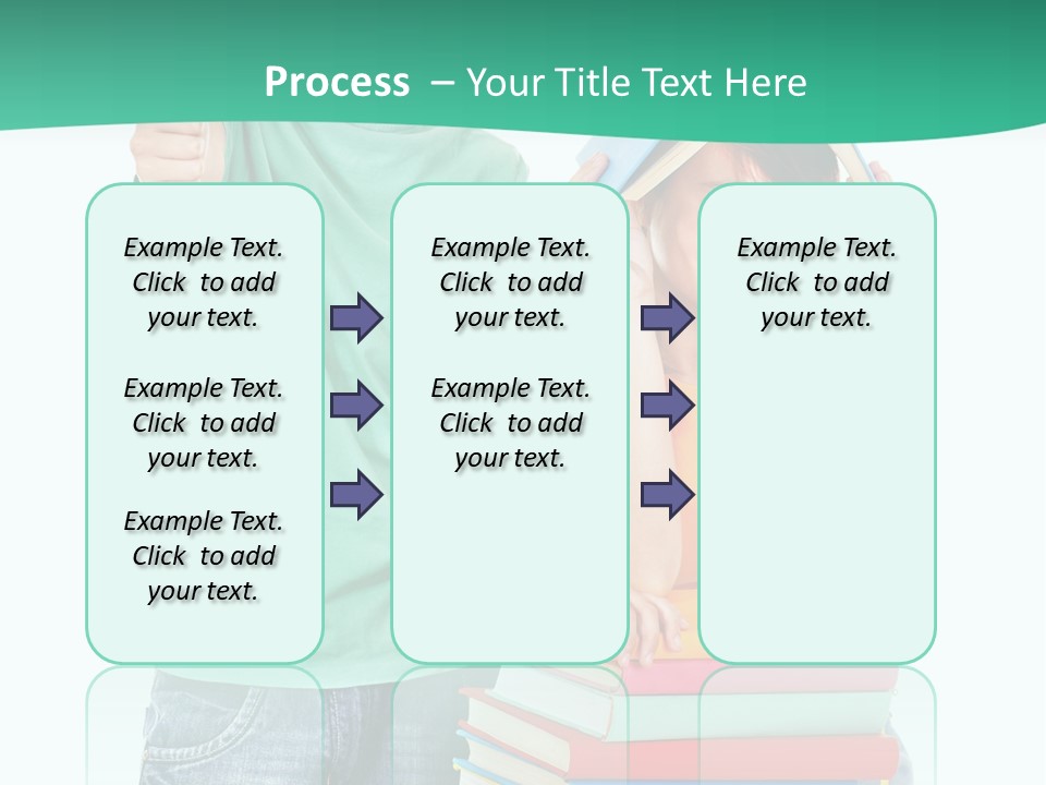 Beauty White Teen PowerPoint Template