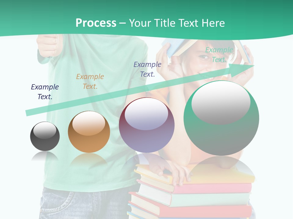 Beauty White Teen PowerPoint Template