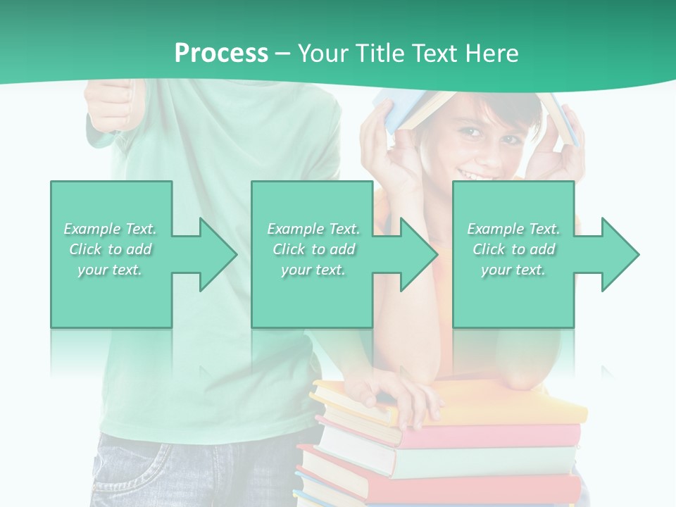 Beauty White Teen PowerPoint Template