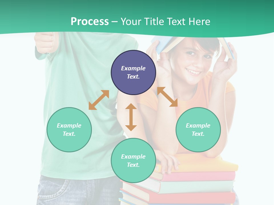 Beauty White Teen PowerPoint Template