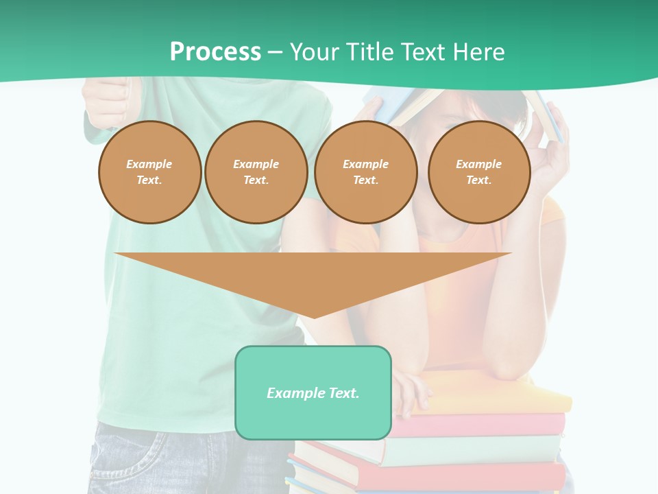 Beauty White Teen PowerPoint Template